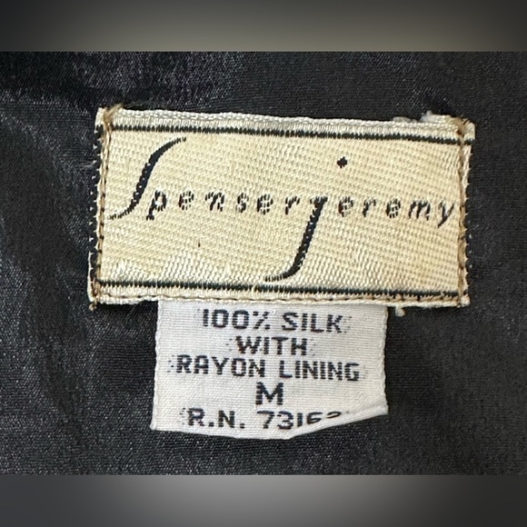 Spenser Jeremy black beaded silk vest Size Medium - Picture 4 of 8